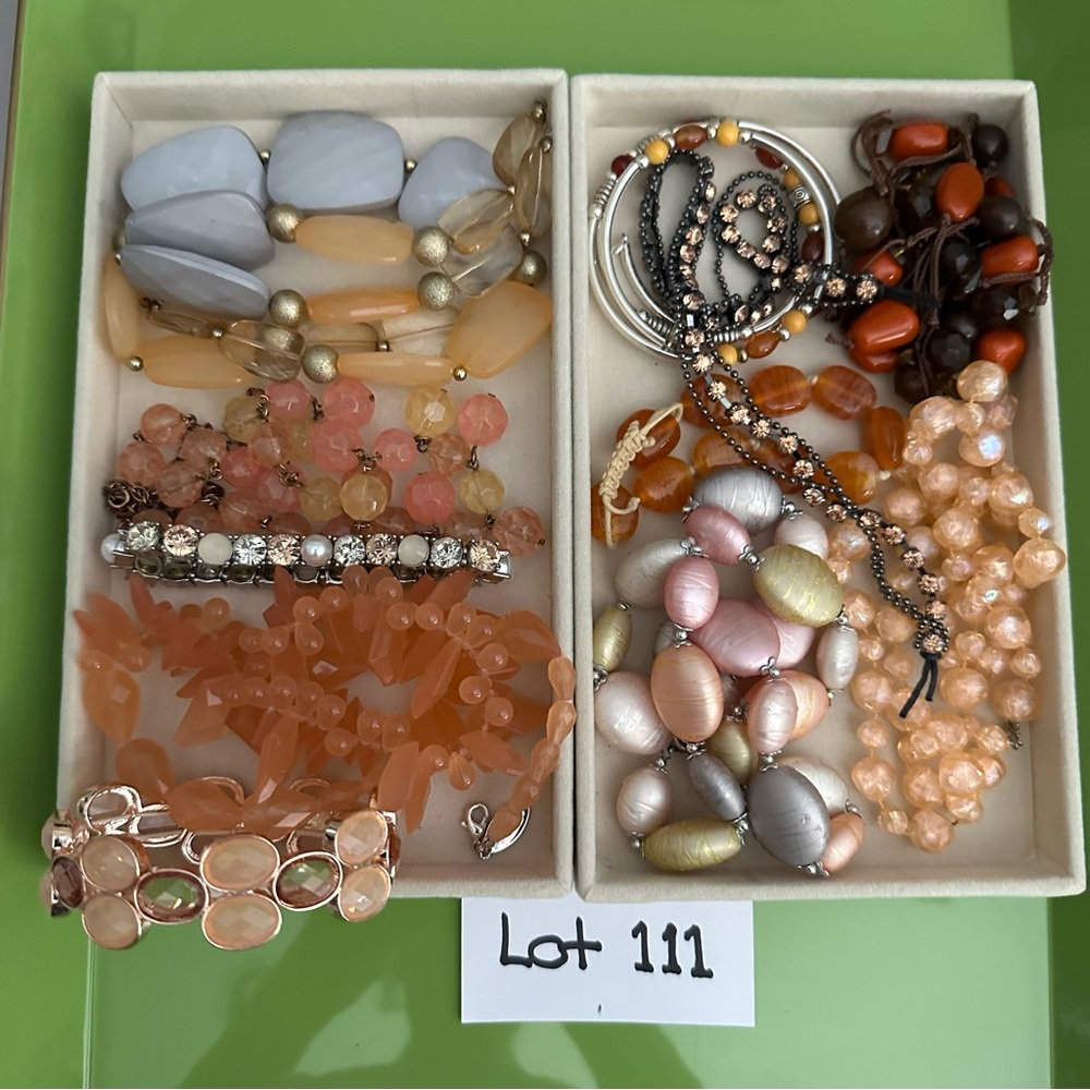Craft Jewelry Lot 1 lb Beads, Parts, Repurpose, Upcycle, Create for Crafters 111